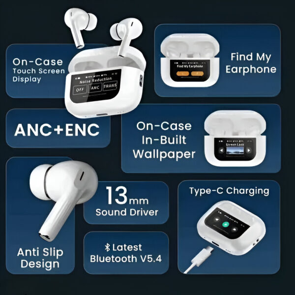 MY SHOP Wireless Earbuds with LED Touch Screen - Image 6