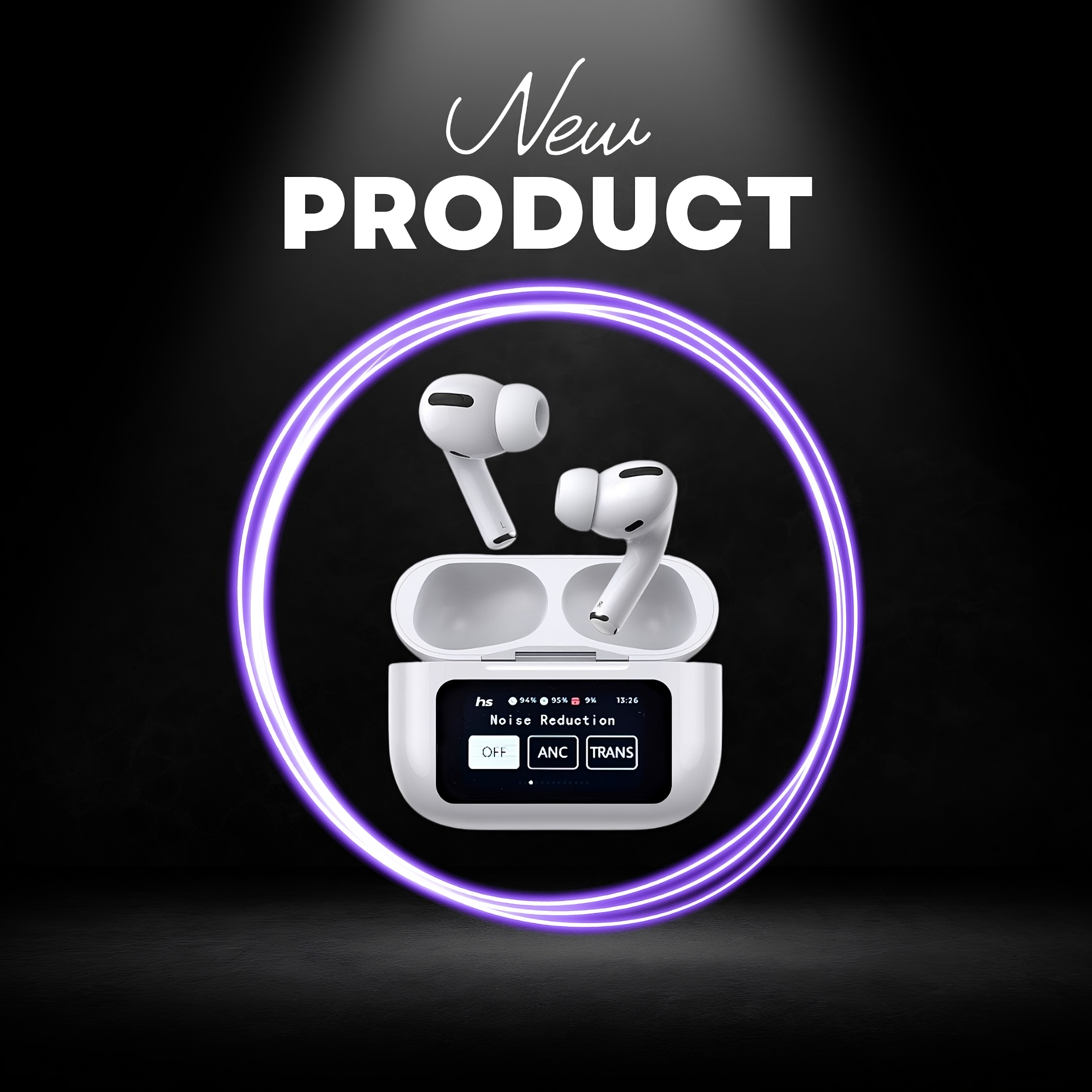 MY SHOP Wireless Earbuds with LED Touch Screen