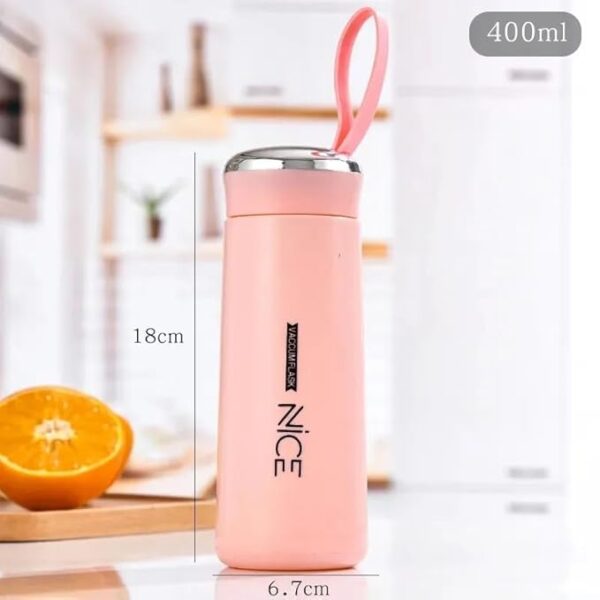 Glass Water bottle Covered with Silicone Sleeve - Image 3